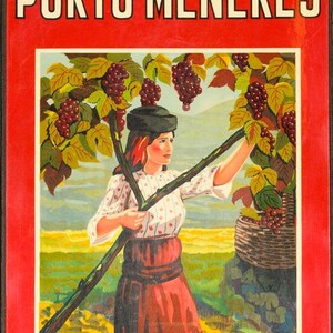May include: A red and white label with the text 
