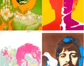1967 Beatles Avedon Poster Setof 4 Color Posters : Original Stern