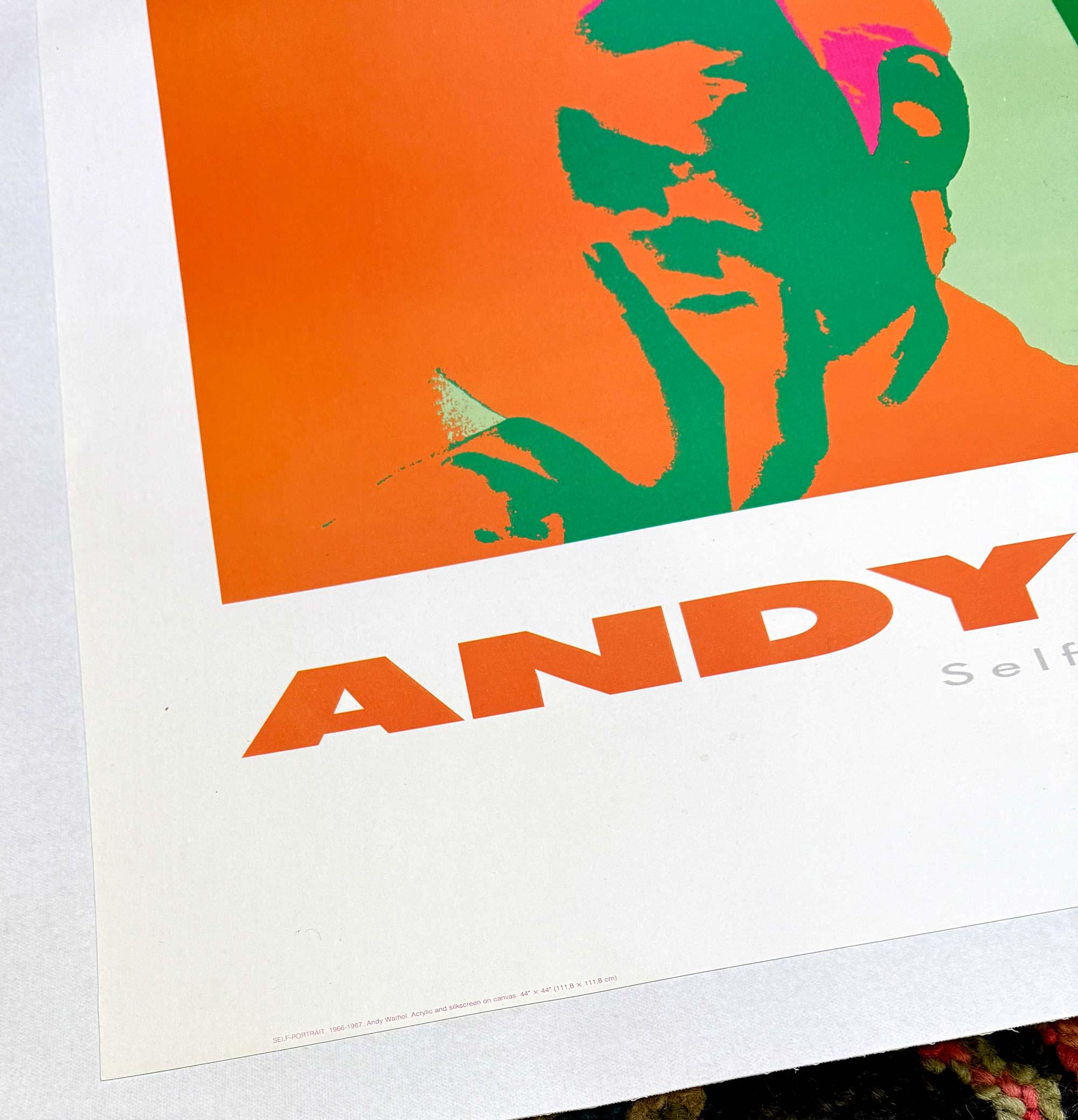 Rare Pop Art Andy Warhol Self Portrait 1989 Nouvelles Images