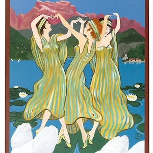 Lac d'Annecy by Bruce skilbeck original vintage poster limited edition of 300
