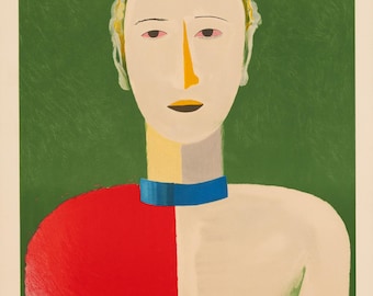 Original  Kazimir Malevich, Portrait c1980 numbered 275/2000
