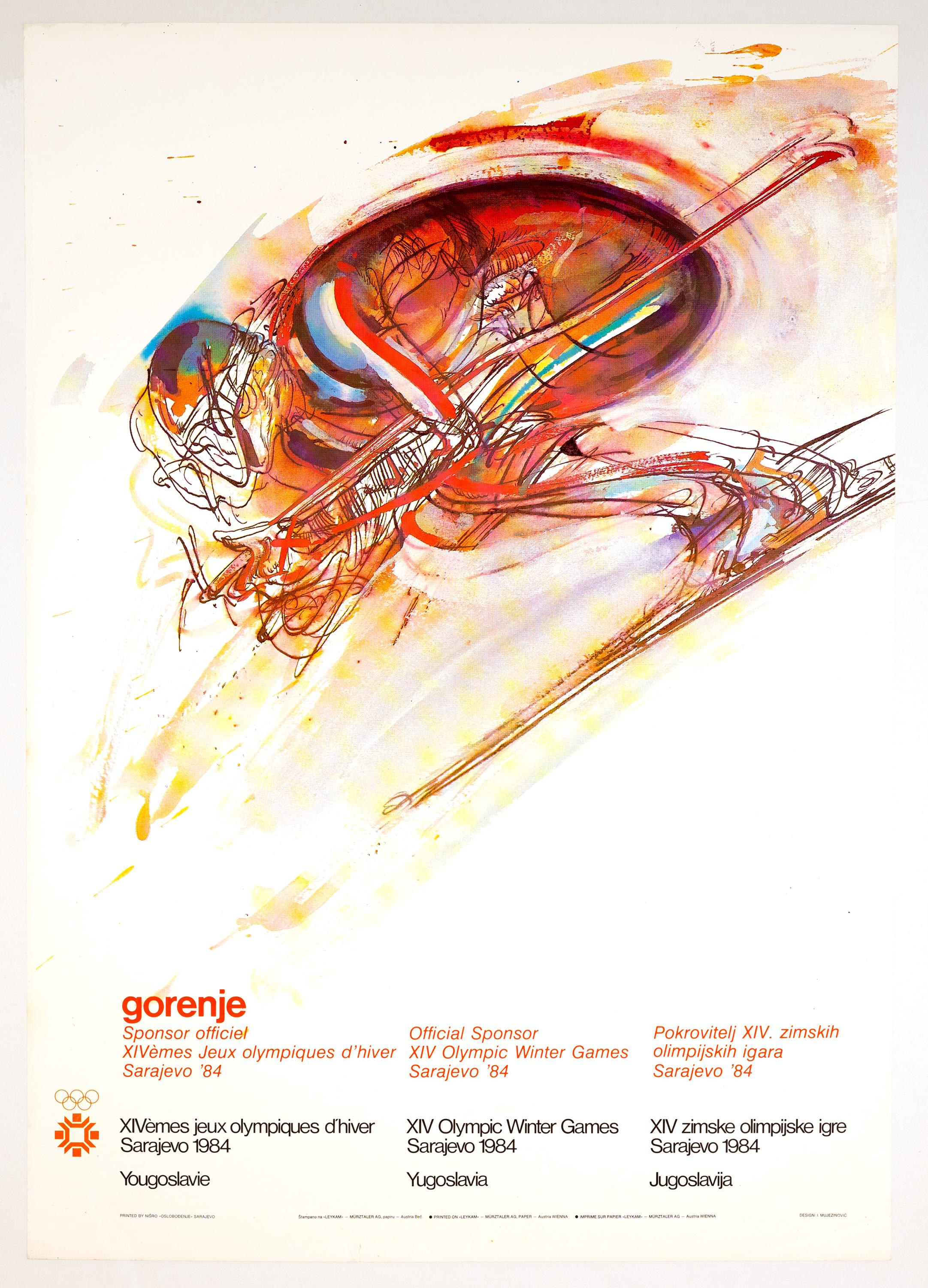 Sarajevo 1984 Downhill Racer – Ismar Mujezinović Original Winter