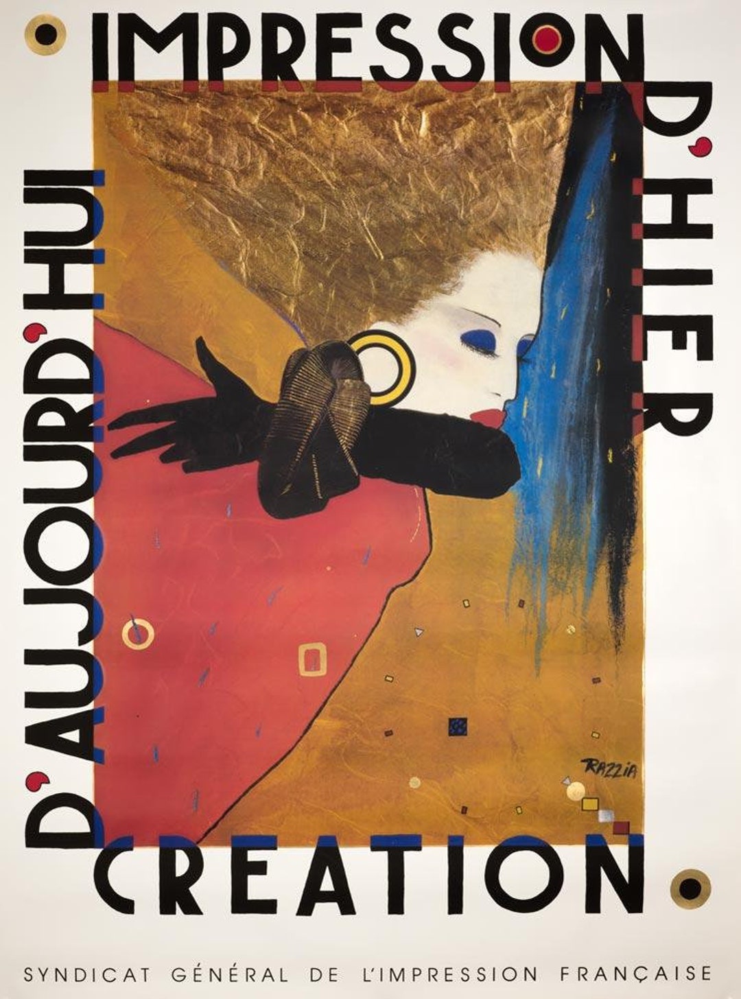 Impression D'hier Poster by Razzia VINTAGE ORIGINAL FRENCH Food