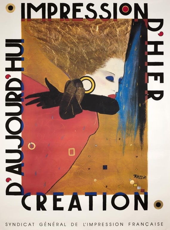Impression D'hier Poster by Razzia VINTAGE ORIGINAL FRENCH Food