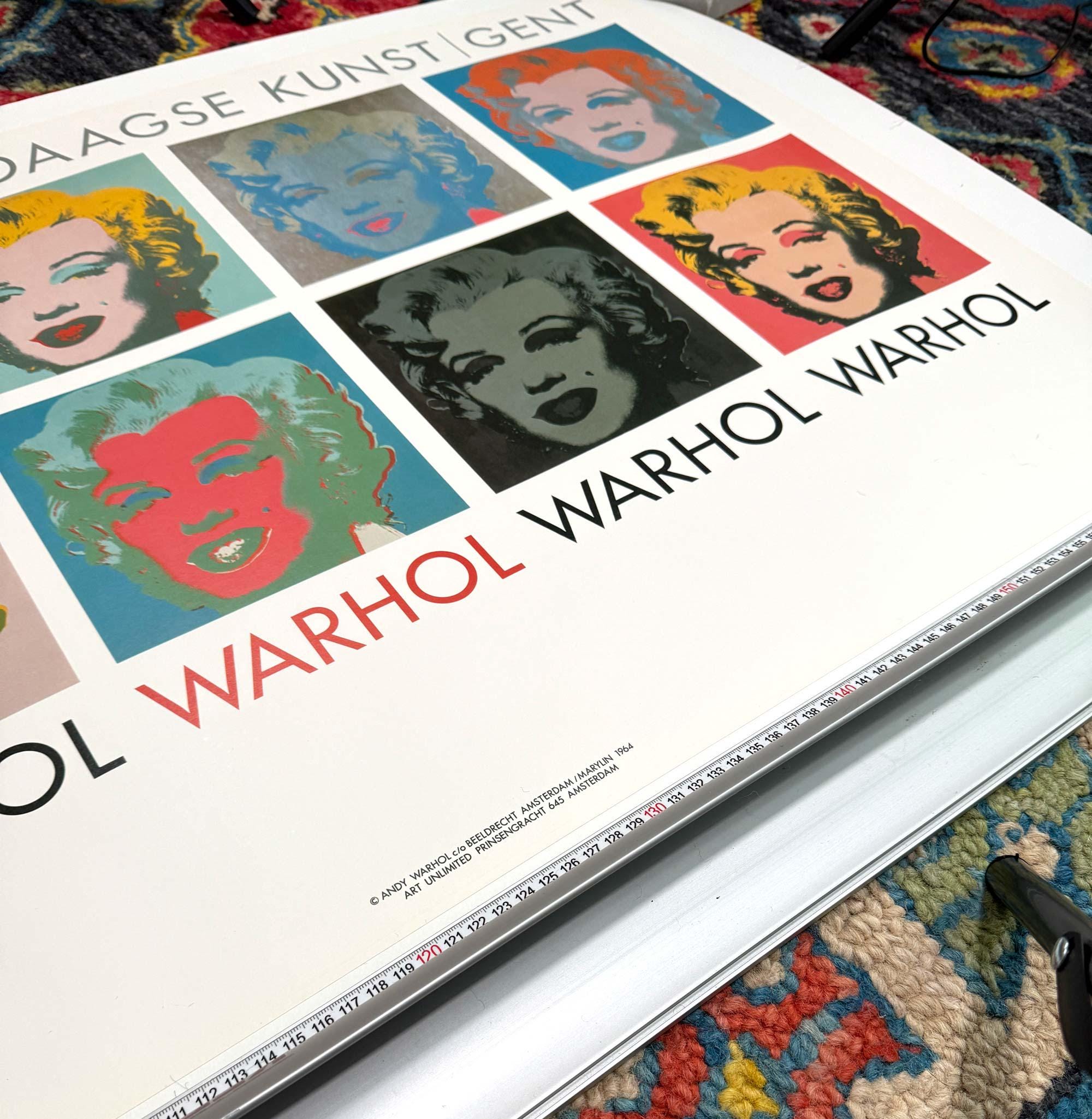 10 Marilyns on White/ウォーホル/ポスター Andy Warhol 10 Marilyns' Vintage Museum Exhibition Poster 1990