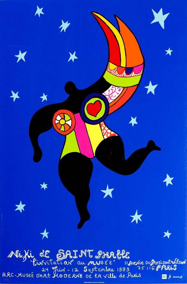 Niki De Saint Phalle 'nana' Vintage Poster: Musee D'art Moderne