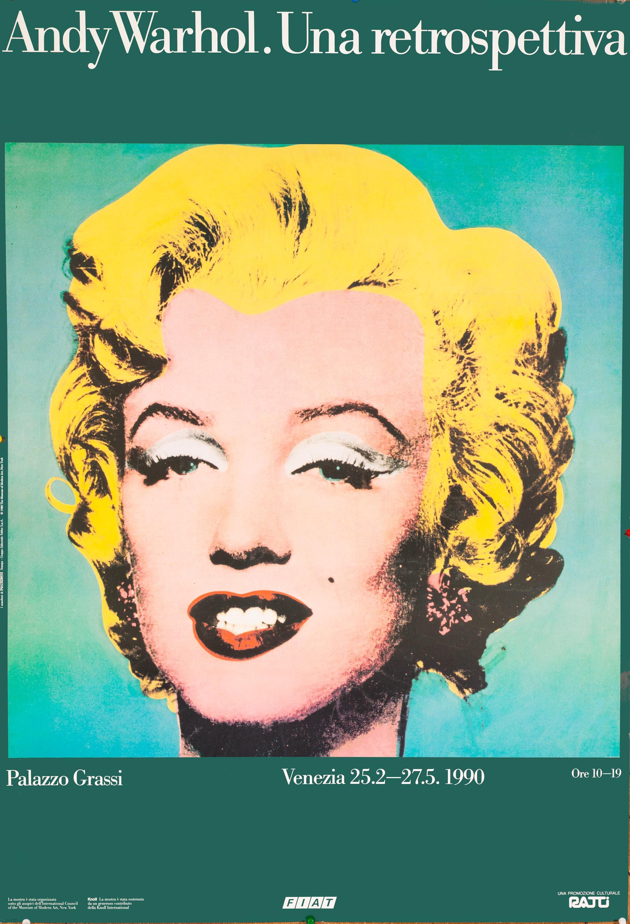 Andy Warhol Una Retrospettiva 1990 at the Palazzo Grassi Vintage