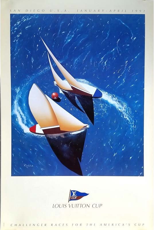 LV Cup San Diego 1992 Authentic Original Poster Hand Signed