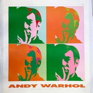 Rare Pop Art Andy Warhol Self Portrait 1989 Nouvelles Images Estate Warhol
