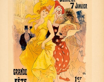 Theatre de l&#39;opera by Cheret Vintage french poster maitre de l&#39;affiche 1895/99