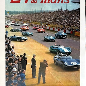 24h Du Mans (Lemans) 1960 VON Yves Debraine Authentischer ORIGINAL-Druck Selten