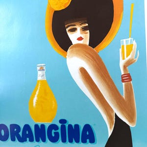 Orangina Light Bernard Villemot Vintage Poster 1989 - Etsy