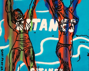Original  Gary Panter, Gitanes - Hommage a Max Ponty, 1991