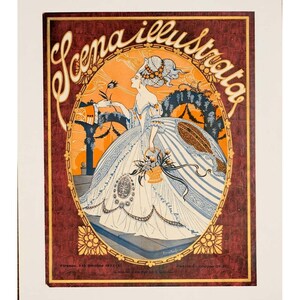 Scena Illustrata 1900 Arts literature music theatre Woman Cover 3