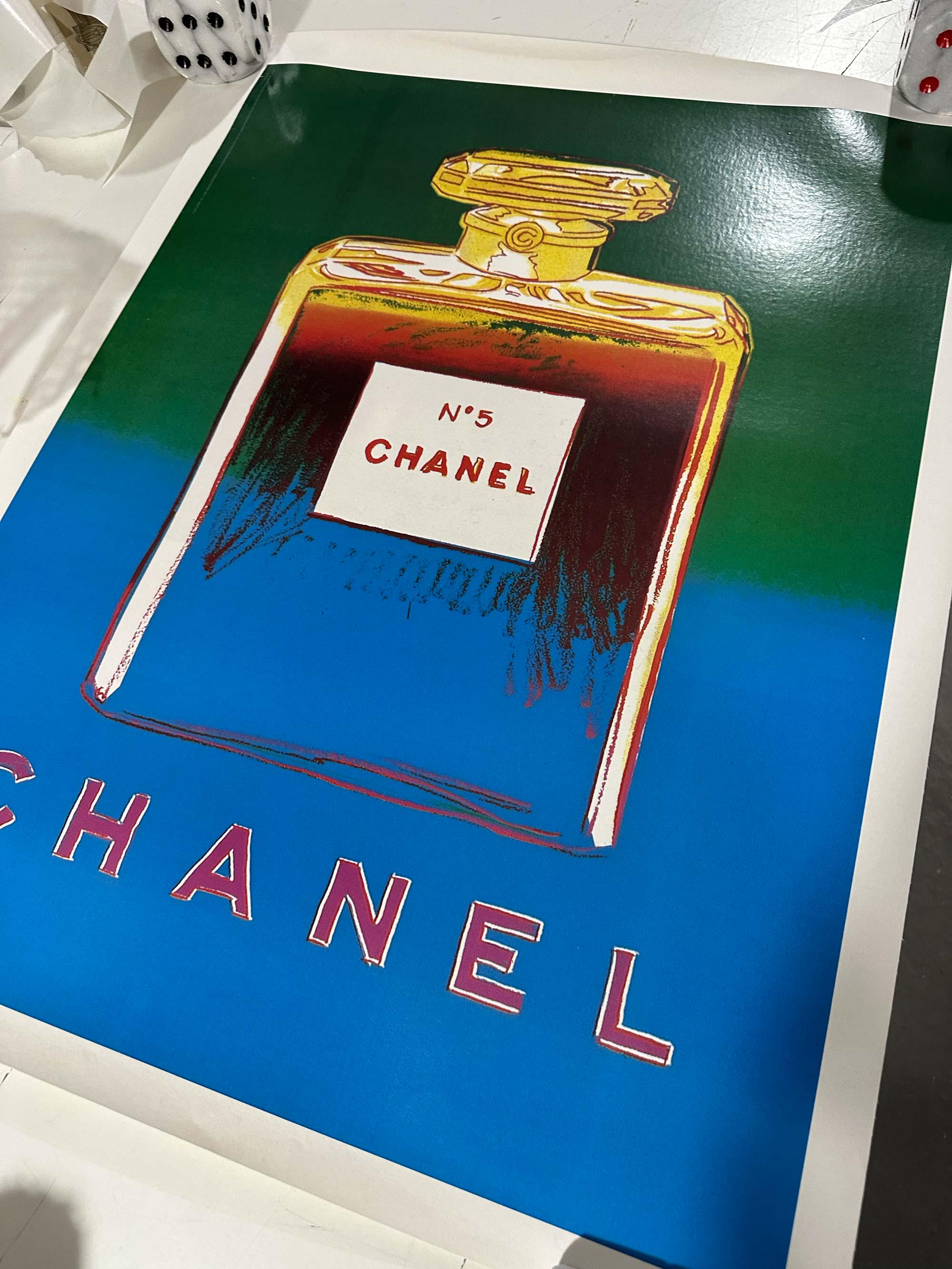 Set Original Andy Warhol Chanel Perfume Poster Set of 4 Made in