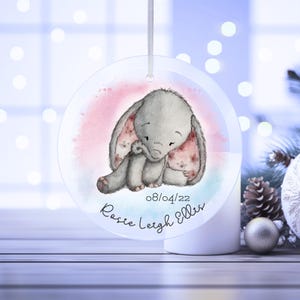 Regalo commemorativo per la perdita di un neonato, decorazione in vetro da appendere, personalizzato