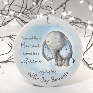 Regalo commemorativo per la perdita di un neonato, decorazione in ceramica da appendere, ricordo personalizzato di un neonato morto