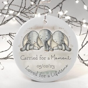 Regalo commemorativo personalizzato per la perdita di un neonato, gemelli, decorazione da appendere in ceramica