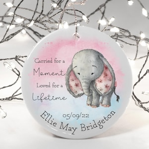 Regalo commemorativo per la perdita di un neonato, decorazione da appendere in ceramica, personalizzato