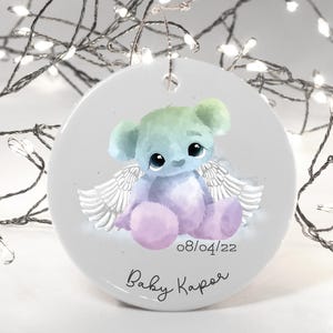 Regalo commemorativo per la perdita di un neonato, decorazione da appendere in ceramica, personalizzato