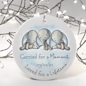 Regalo commemorativo personalizzato per la perdita di un neonato, gemelli, decorazione da appendere in ceramica