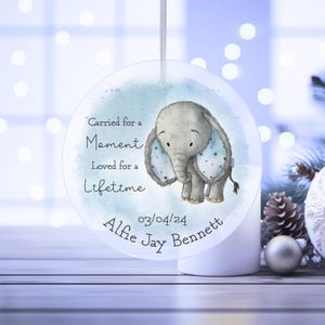 Regalo commemorativo per la perdita di un neonato, portato per un momento, decorazione da appendere in vetro, personalizzato