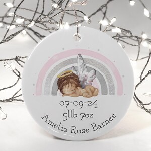 Regalo commemorativo per la perdita di un neonato, decorazione da appendere in ceramica, personalizzato