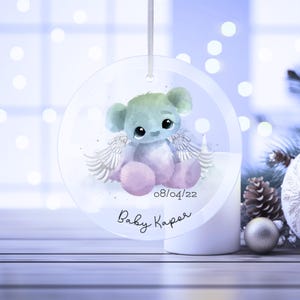 Regalo commemorativo per la perdita di un neonato, portato per un momento, decorazione da appendere in vetro, ricordo personalizzato di un neonato morto