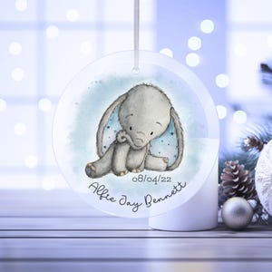 Regalo commemorativo per la perdita di un neonato, decorazione in vetro da appendere, personalizzato