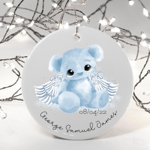 Regalo commemorativo per la perdita di un neonato, decorazione da appendere in ceramica, personalizzato