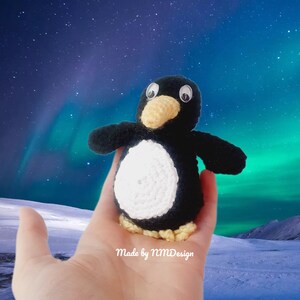 Amigurumi penguin, crocheted animal, mini crochet animal, penguin crocheted with love, cuddly toy penguin, chibi animal, plush toy, gift idea