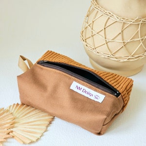 Cordoncino per borsa per cosmetici / cordoncino per borsa da toilette / borsa per il trucco / borsa per il trucco / borsa a blocchi di colore / unisex / borsa da donna fatta a mano