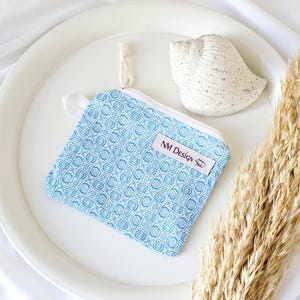 Mini portafoglio da donna, porta carte, borsa in cotone, stile giapponese, minimalista, fatto a mano, trousse, idea regalo di compleanno