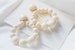 B.O Lola / earrings / light resin pearl buckles / vintage - sezane - Charlie inspiration - 