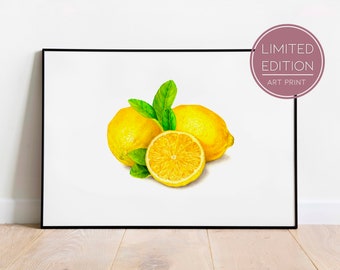 Zitrone | Kunstdruck
