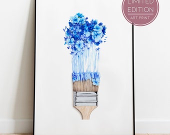 Brosse à fleurs | Impression d'art