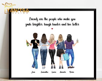 Best Friends Gifts - Personalized Gifts for Friends - Gifts for Friends Women - Gifts for Best Friends - Best Friends Christmas Gifts