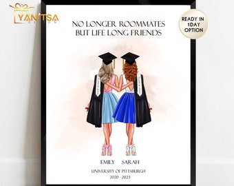 Mitbewohner Abschlussgeschenk - Mitbewohner Geschenke - Abschlussgeschenk für Mitbewohner - Personalisierte Mitbewohner Geschenk - Romie Grad Geschenk - Mitbewohner Geschenke