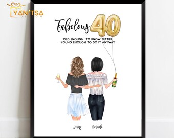 Custom Birthday Gift for Friend - Personalized Birthday Gift for Her - Personalized Birthday Print - Birthday Gift Ideas - Gift for Her