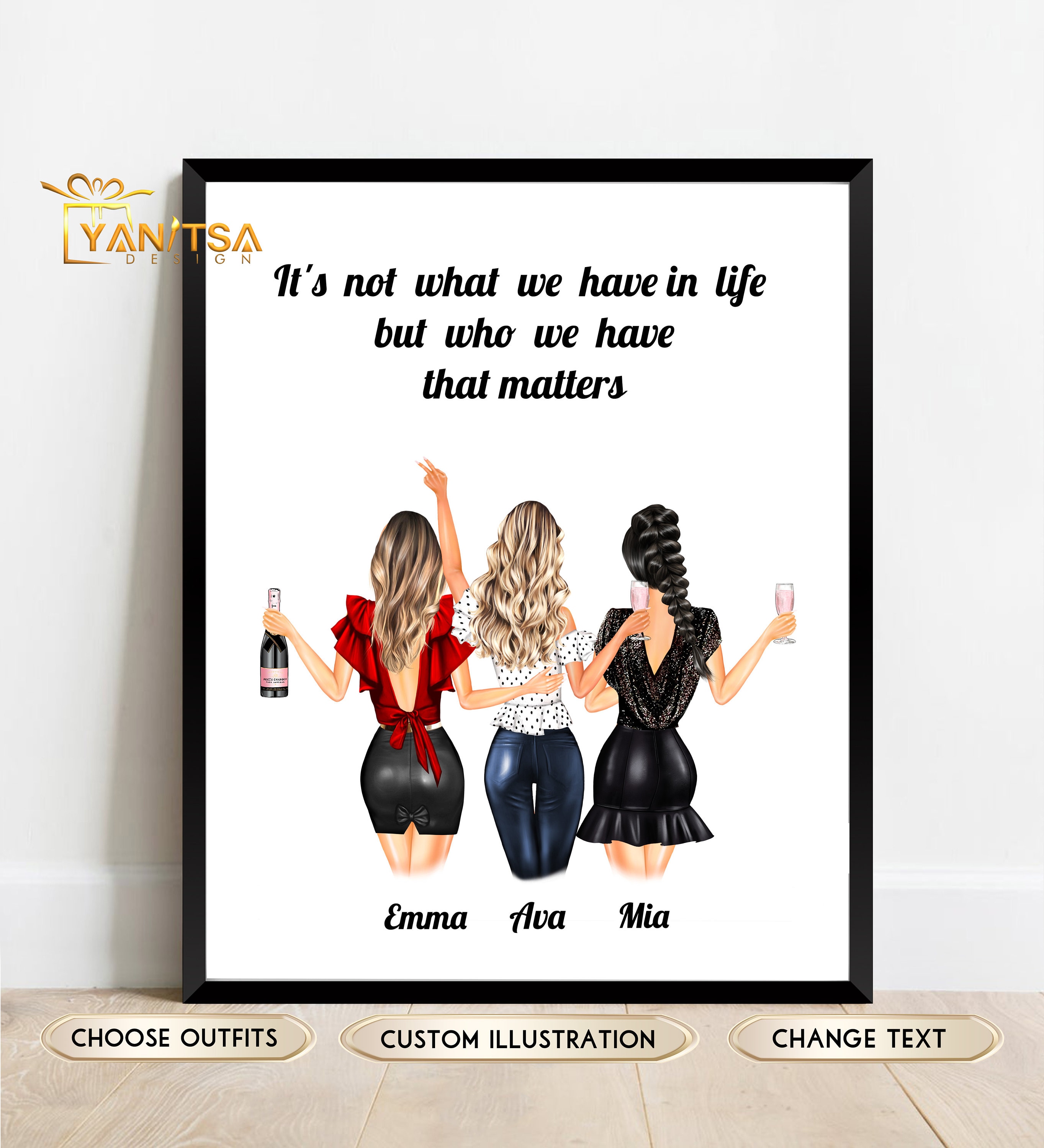 Personalized We'll Be Friends Until We're Old Canvas, Custom Photo Friendship  Gifts, Funny Gifts For Best Friend - Best Personalized Gifts For Everyone