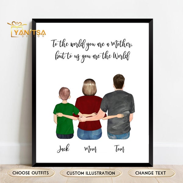 Mutter und zwei söhne Etsy.de