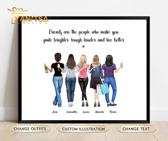 Best Friends Gifts - Personalized Gifts for Friends - Gifts for Friends Women - Gifts for Best Friends - Best Friends Christmas Gifts