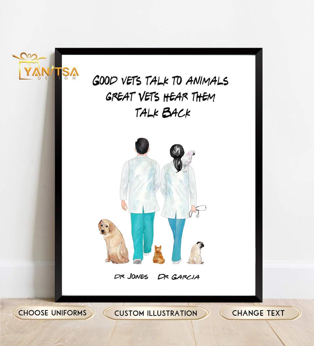 Personalized Vet Gift Vet Nurse Gift Vet Doctor Gift Vet Thank You Gift