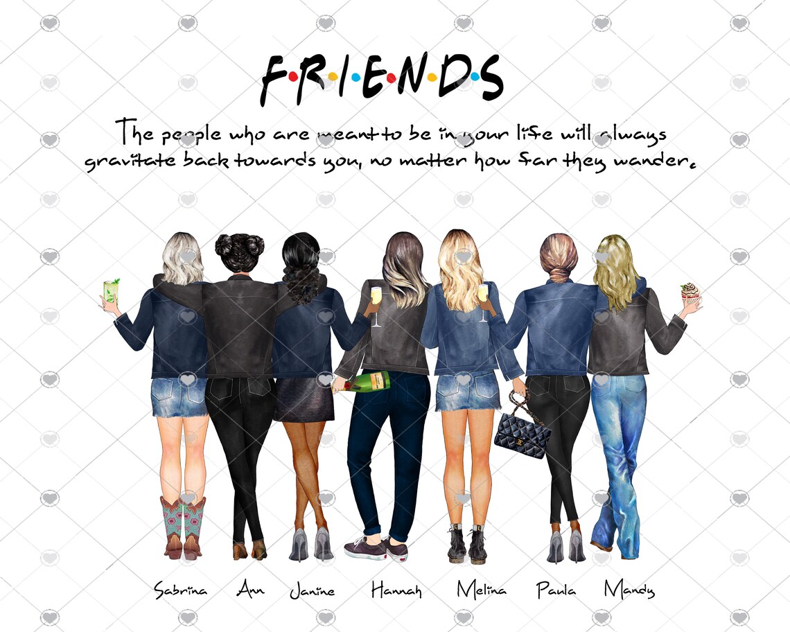 Long Distance Best Friends Gifts Personalised Friends Etsy