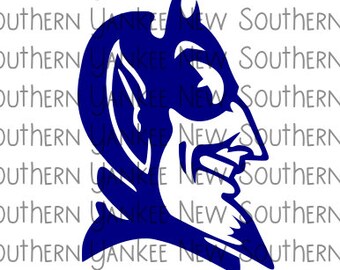 Pearl River Central, PRC, Mascot, Blue Devils, Picayune; PNG & SVG File for Sublimation, print or cutting machines.