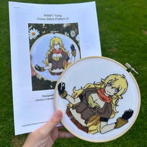 PATTERN // RWBY Yang Cross Stitch Pattern