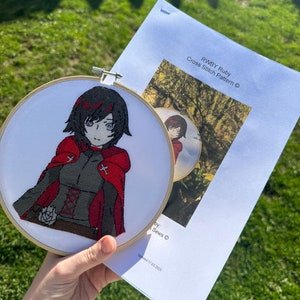 PATTERN // RWBY Ruby Cross Stitch Pattern