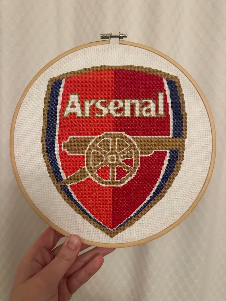PATTERN// Arsenal Football Club Logo Cross Stitch Pattern - Etsy