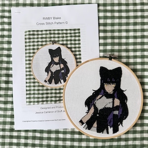 PATTERN// RWBY Blake Cross Stitch Pattern