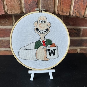 Wallace und Gromit WALLACE Kreuzstich Porträt